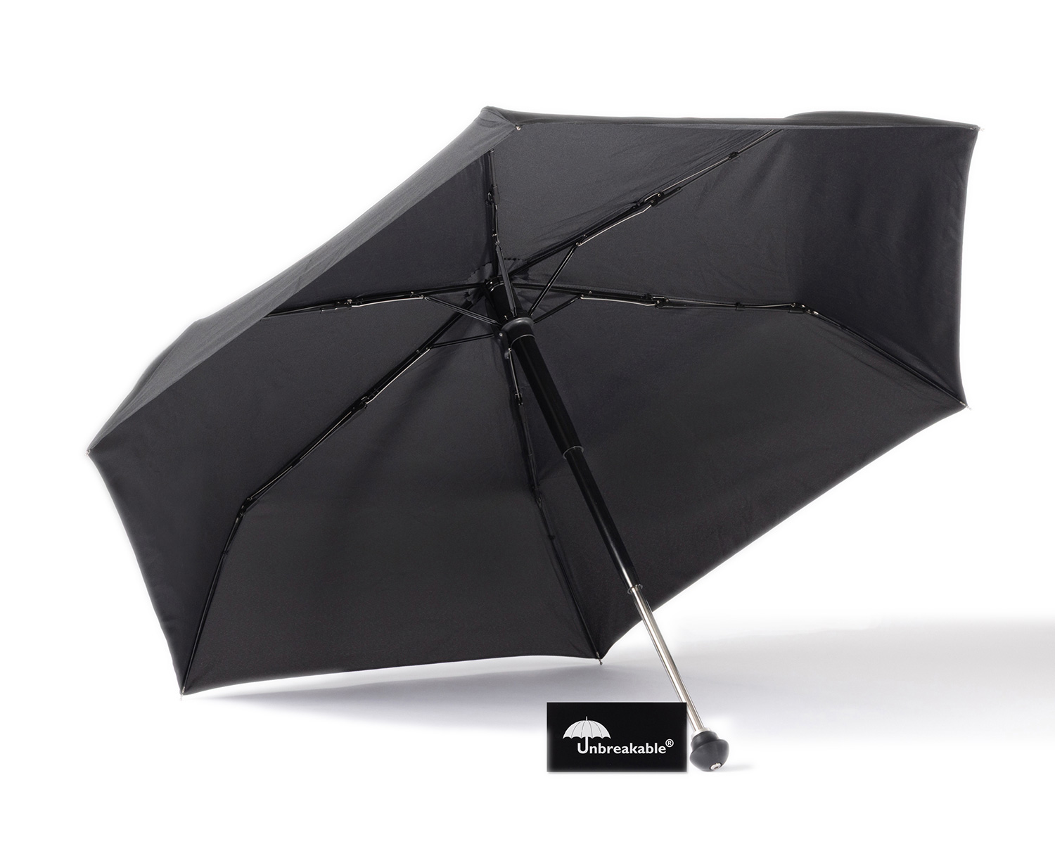 Unbreakable® Telescopic Umbrella, model U-303, shaft extended, canopy unfolded
