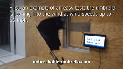 NTOI™ Unbreakable® Walking-Stick Umbrella Model U-115 Standard Crooked Handle